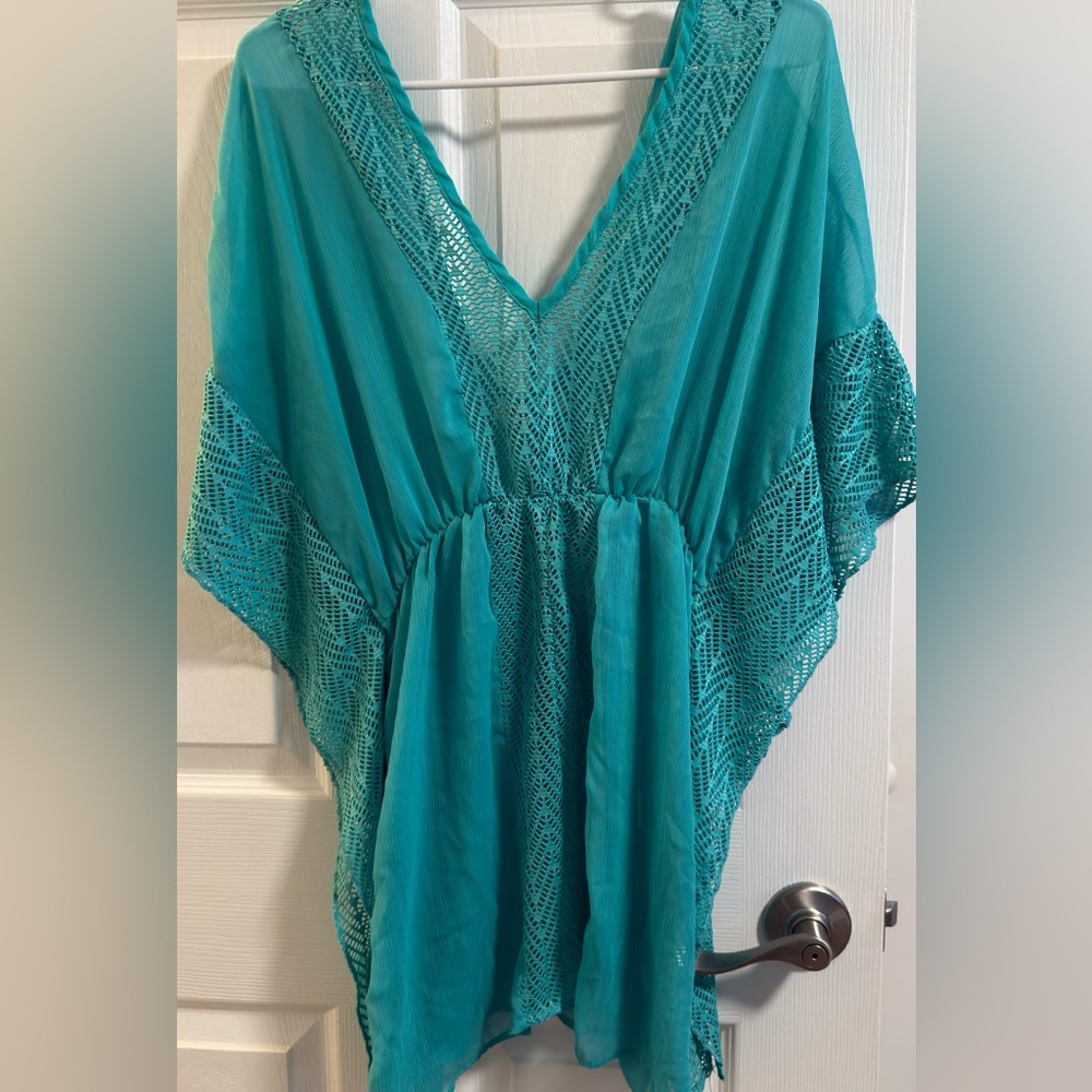 Miken Turquoise Swim Cover-Up